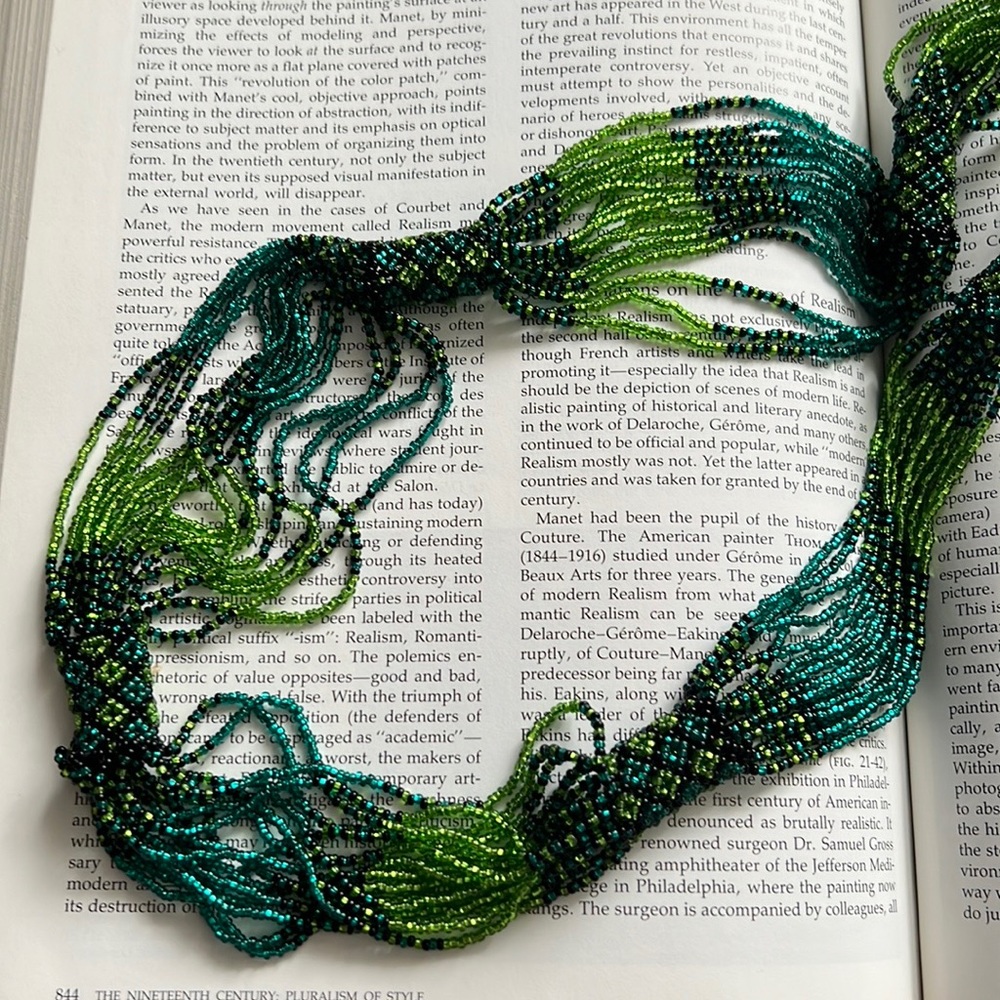 NWOT Handmade Beaded Multi-strand Necklace